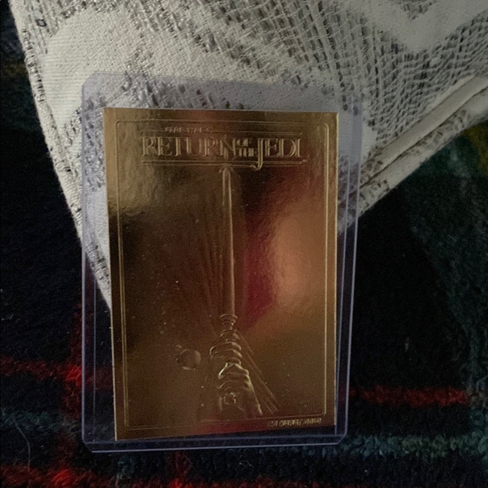 23K Gold Star Wars Return of the Jedi Collectible Card - Picture 4 of 4